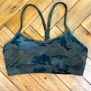 Lululemon Camo Flow Y Bra Size 6
